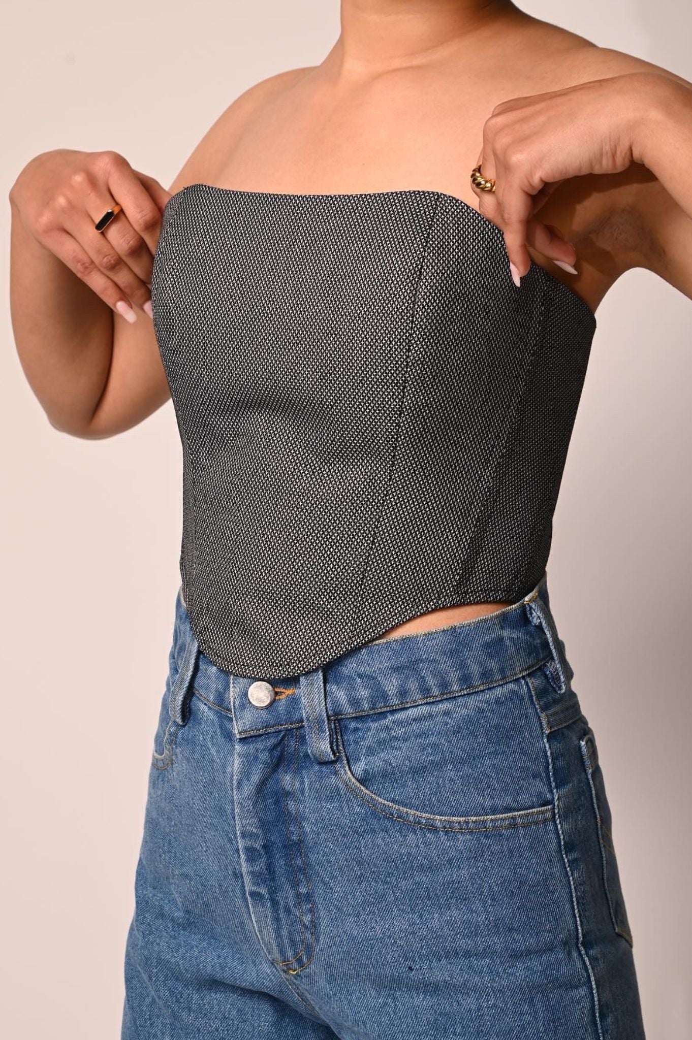 SMELLS LIKE TEEN CORSET TOP