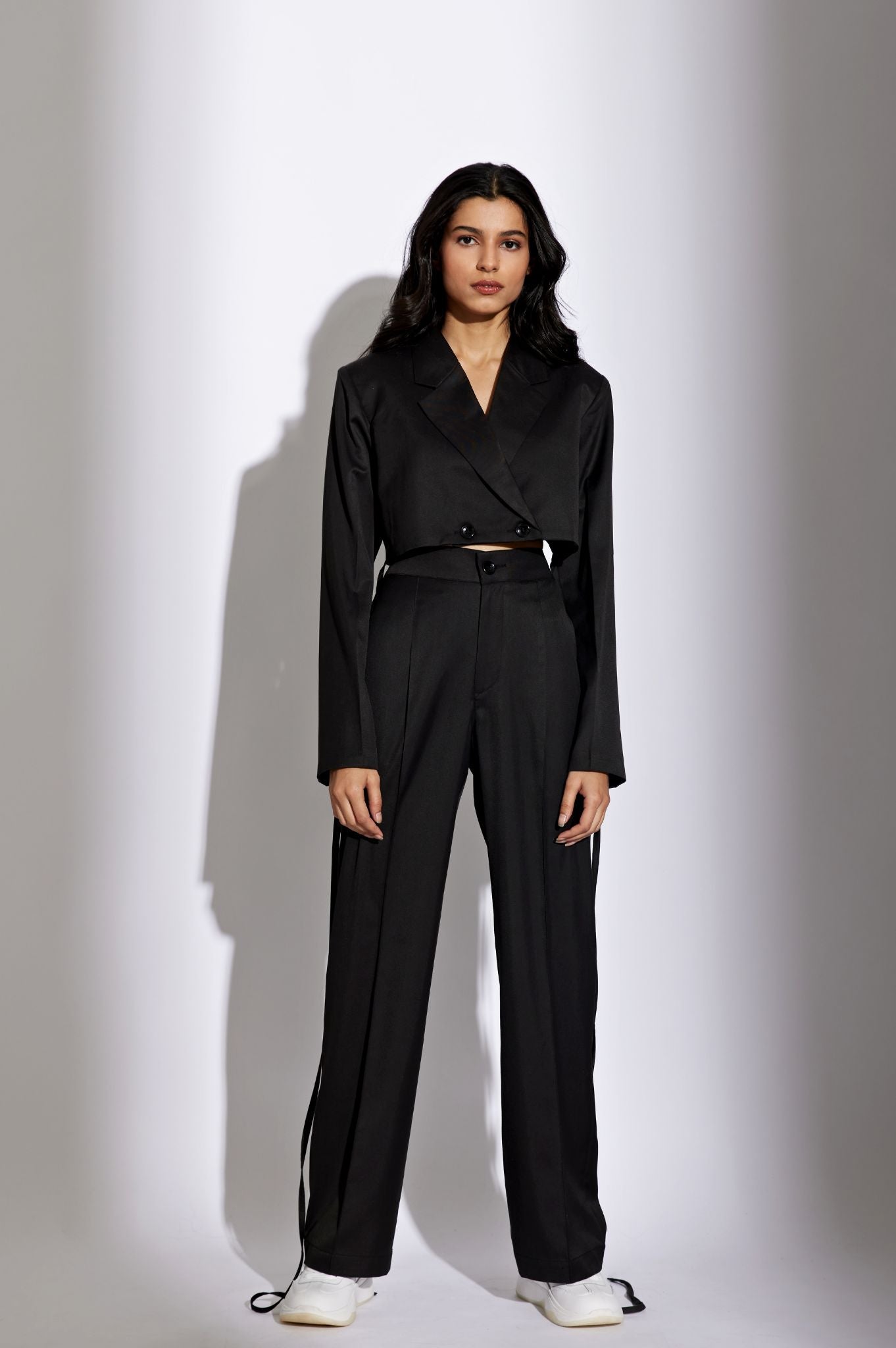 CROPPED BLAZER SET - Main Image