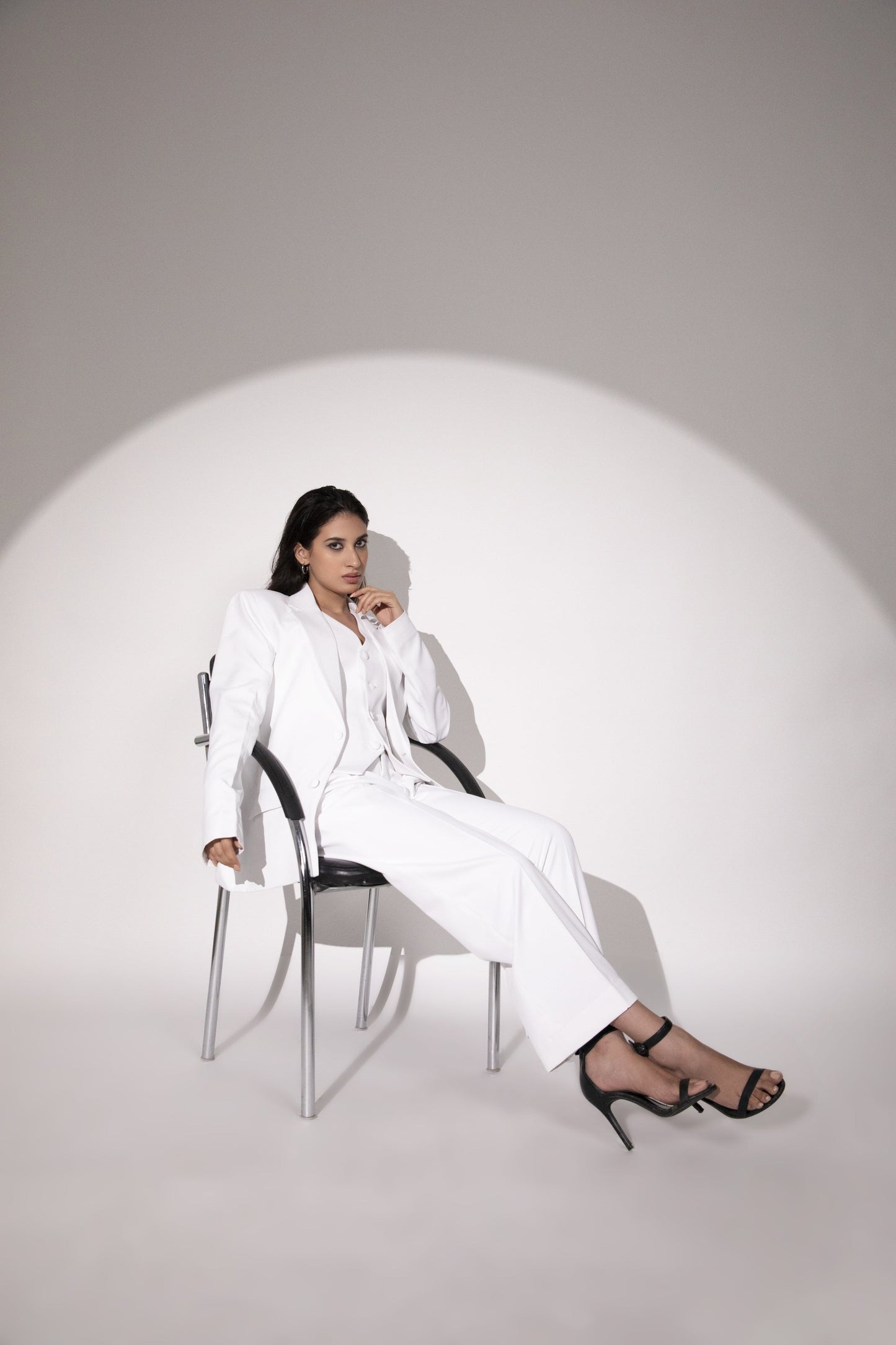 WHITE POWER SUIT